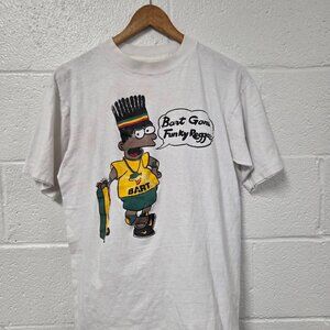 Vintage 90s Black Bart Simpson Cant Touch This Shirt Single Stitch cartoon